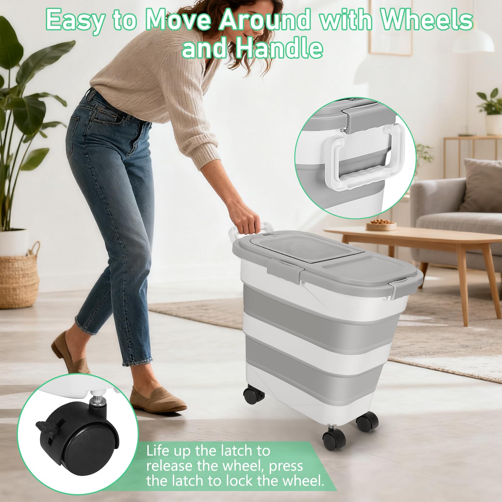 ShineMe mango ergonómico y asa para transportar con facilidad