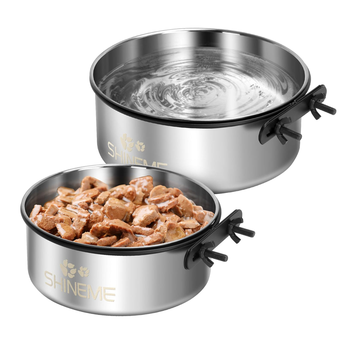 ShineMe: tazones para jaula ajustables para comer y beber sin derrames.