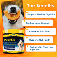 SHINEPAWS Topping natural de calabaza para dar sabor y textura.