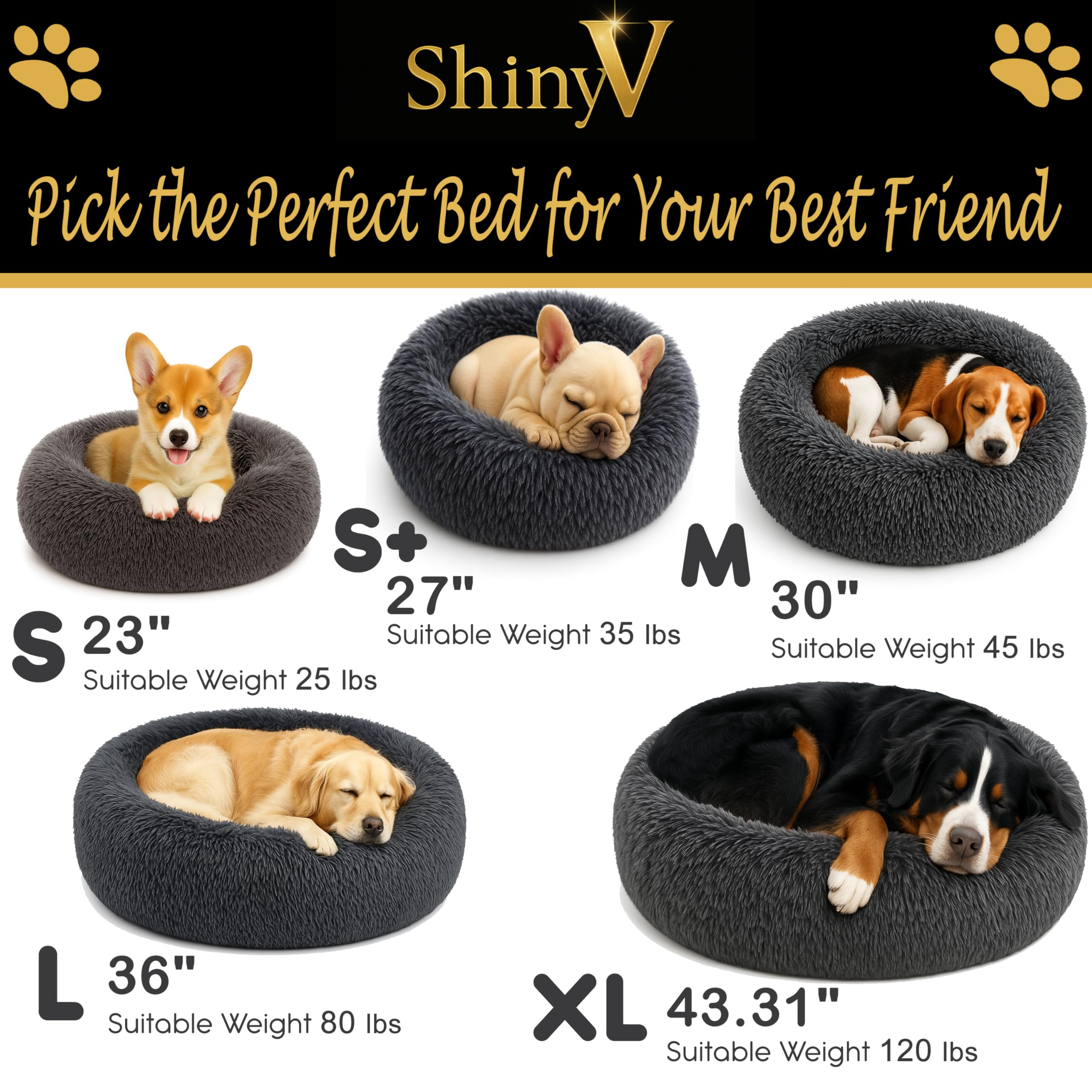 SHINY-V diseño práctico apto para uso en jaulas o crates con confort.