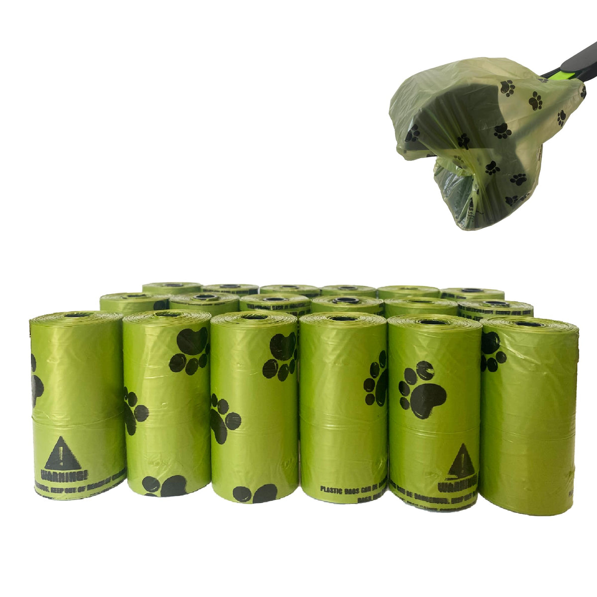 Bolsas ShinyDew extra grandes para caca de perro, tamaño 13.8x12, ideal para jardín.