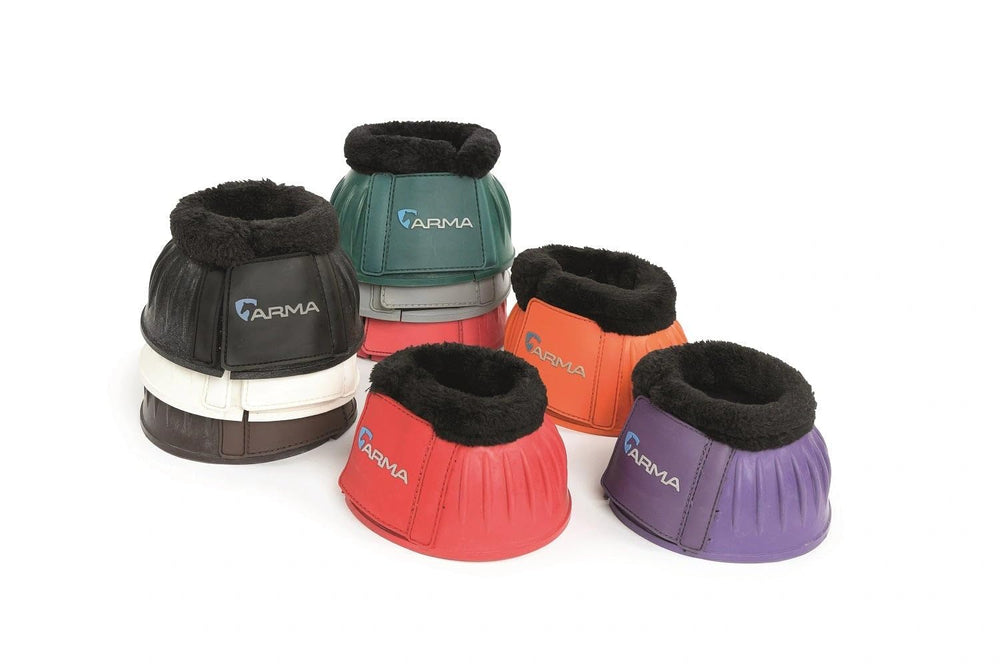Shires ARMA bota campana naranja con forro SupaFleece, protección suave para el casco.