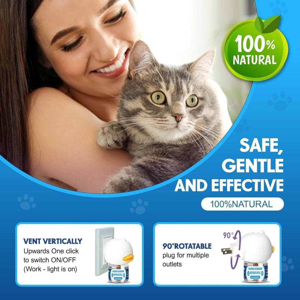 SHIUMORE difusor-feromonas-gato para viajes y visitas al veterinario con menor ansiedad