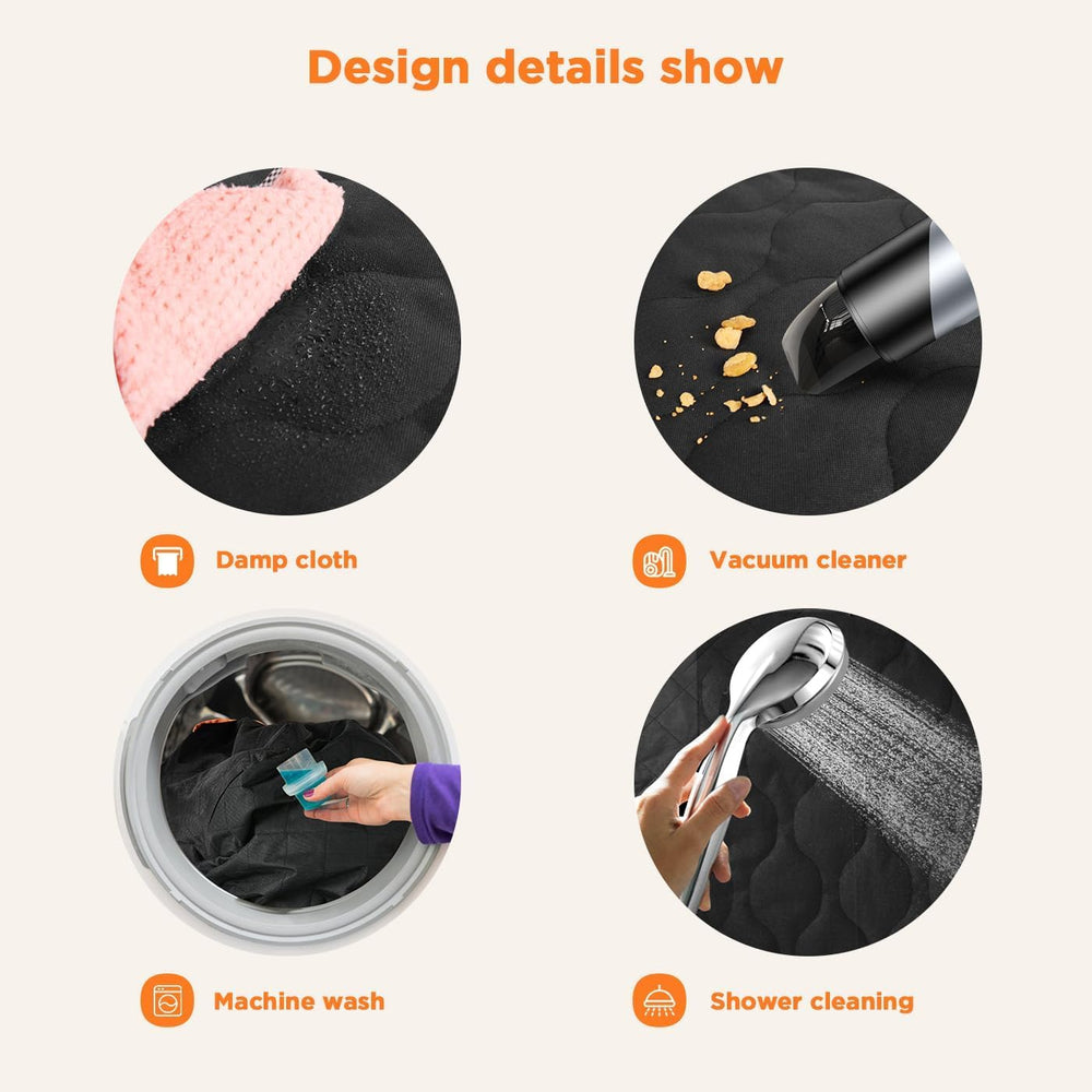 Shodu funda para asiento trasero con banda lateral de protección adicional
