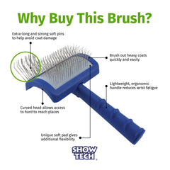 Show Tech Tuffer Than Tangles: cepillo para doodles y pelajes rizados.