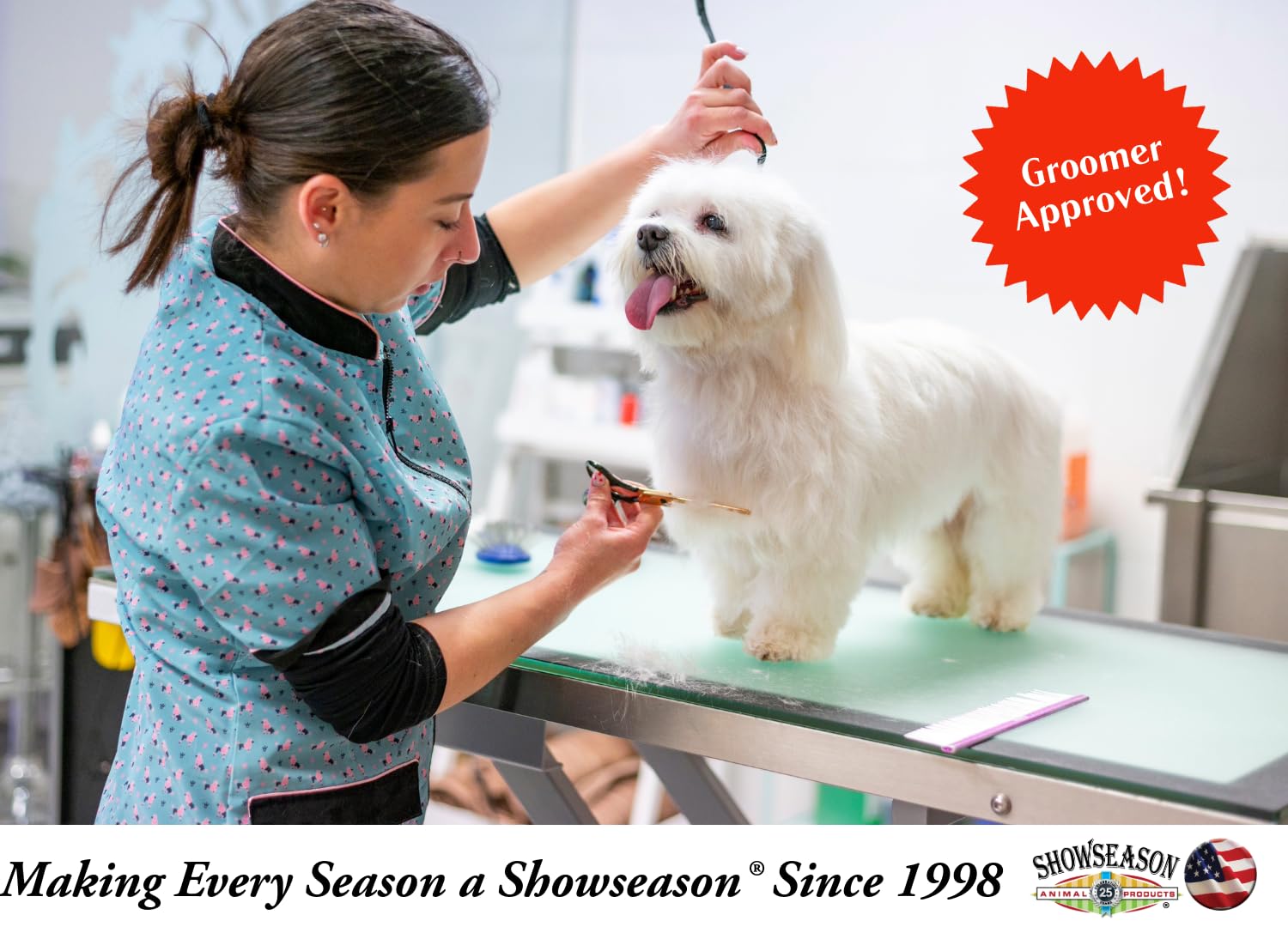 Showseason empaque reciclable, colonia para perro, respeto al planeta.