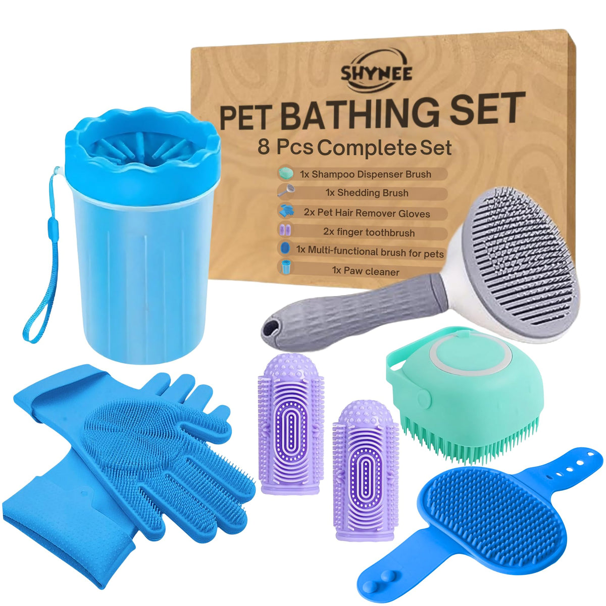 SHYNEE limpiador de patas para eliminar suciedad tras paseos y mantener interiores limpios