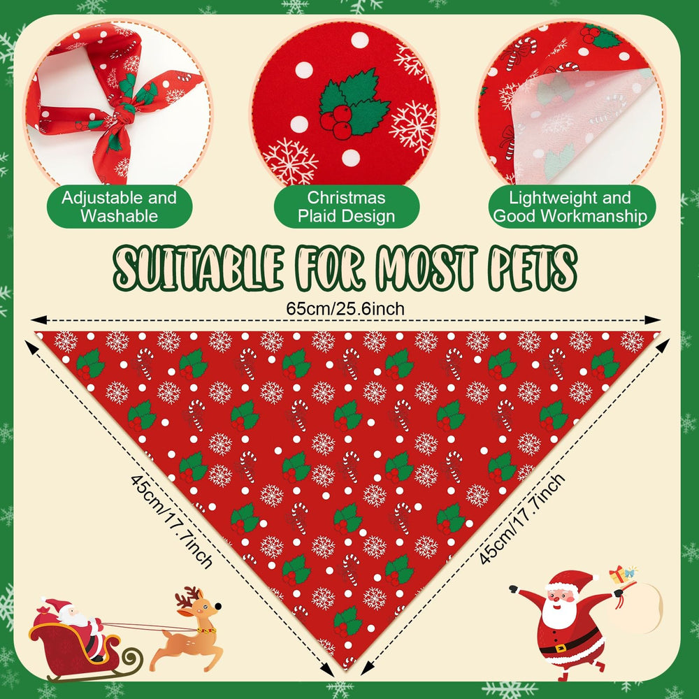 Shyyween bandana navideña para perro con árbol navideño, perfecto para eventos familiares.