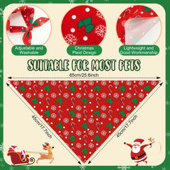 Shyyween bandana navideña para perro con árbol navideño, perfecto para eventos familiares.