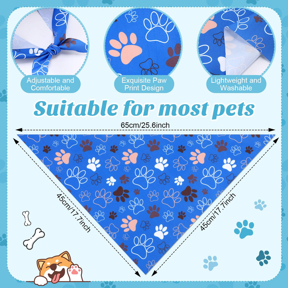 Shyyween bandanas de 65x45 cm, ajustables para la mayoría de perros.