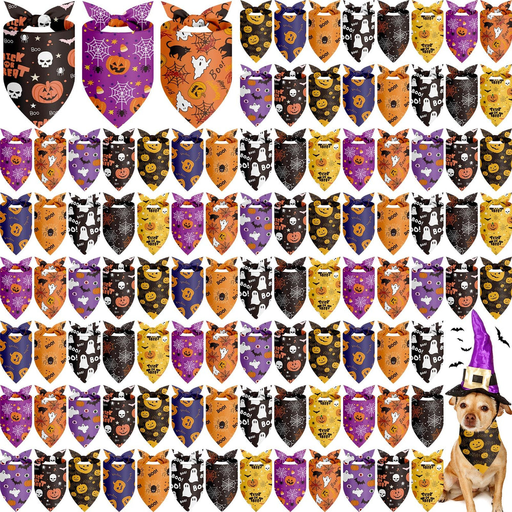 Shyyween calabaza panuelo para perros, ideal para fiestas y sesiones de fotos.