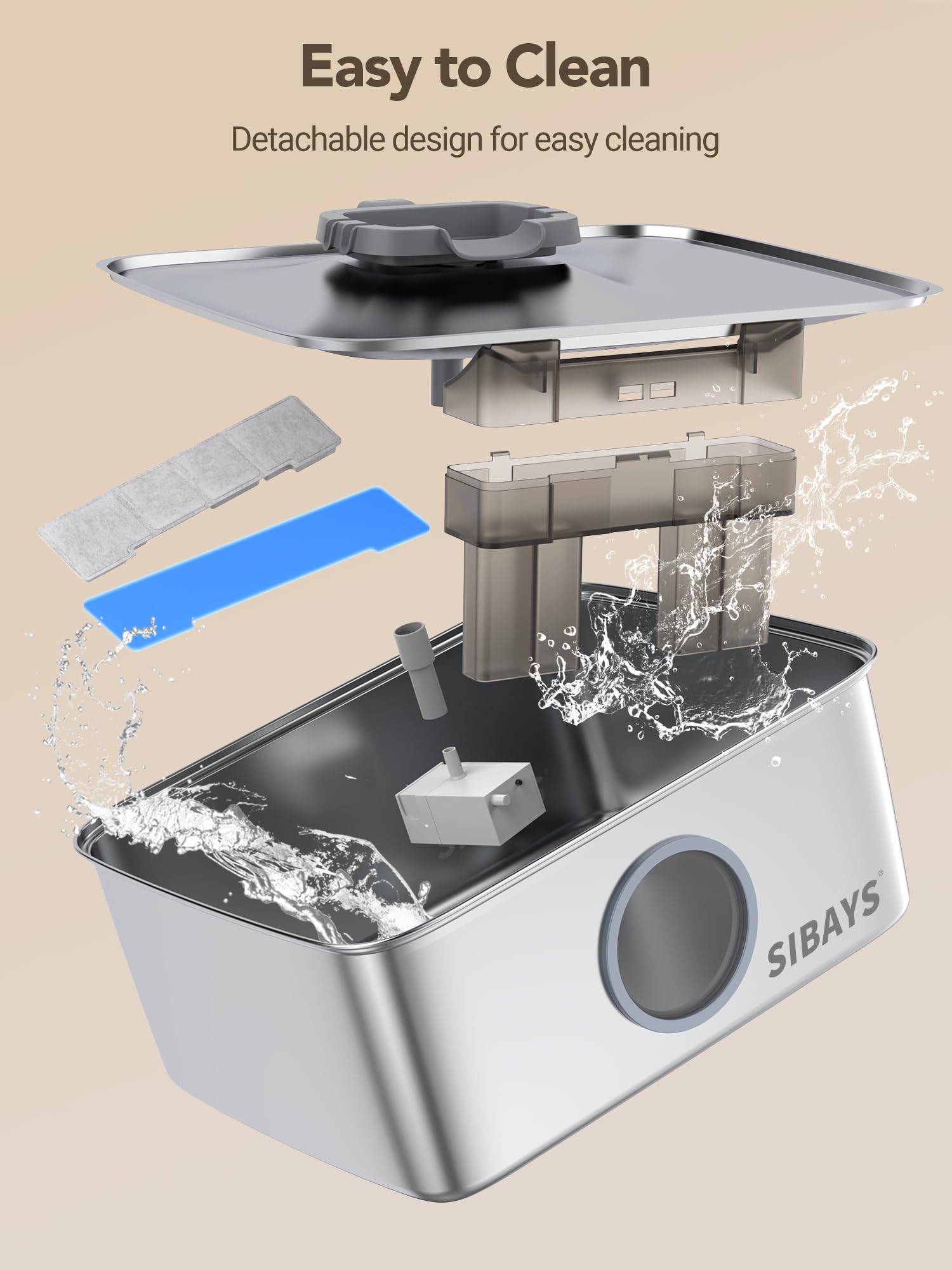SIBAYS diseño compacto facilita montaje y limpieza rápida.