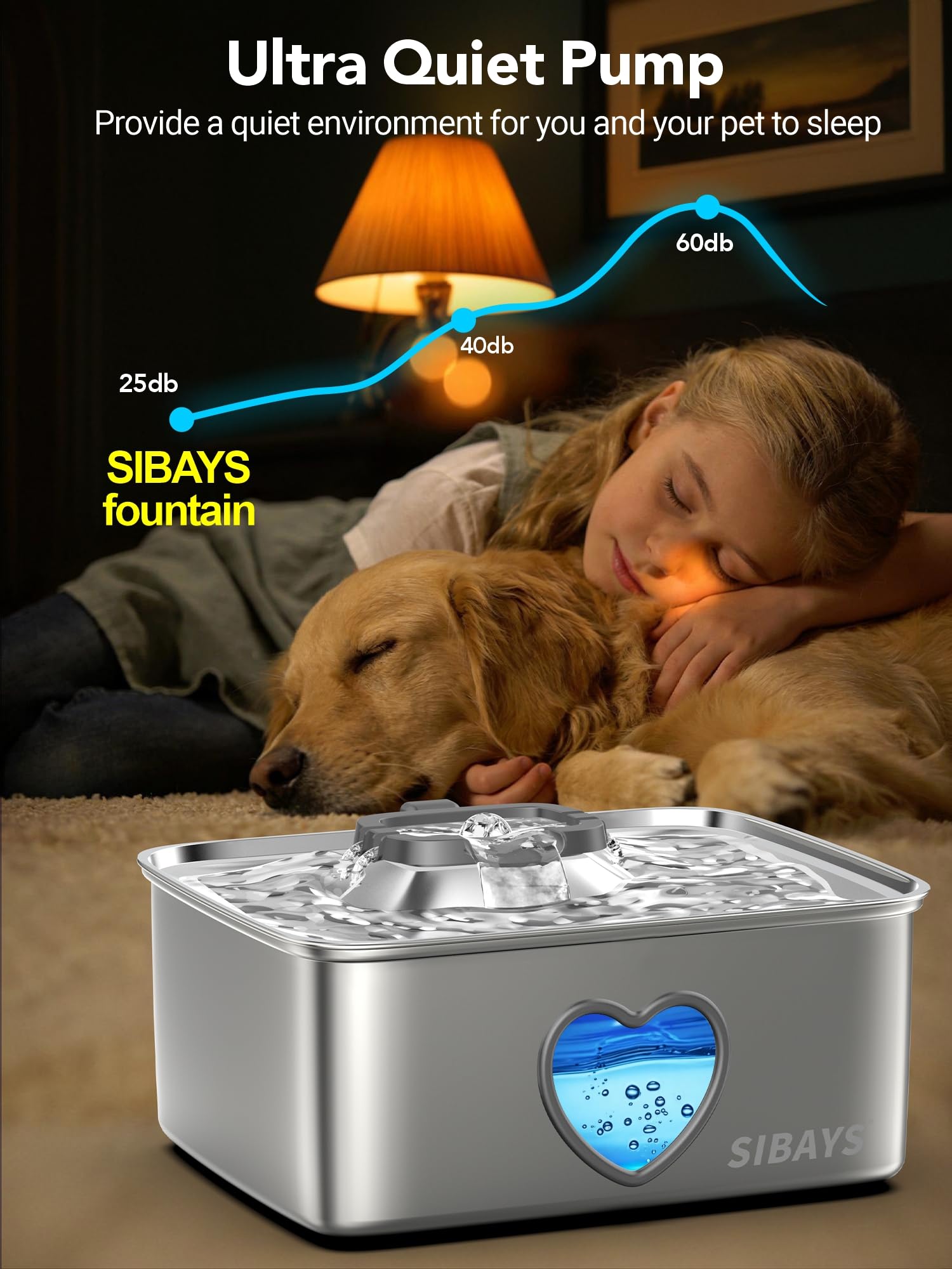 Diseño desmontable de SIBAYS facilita la limpieza de la fuente.