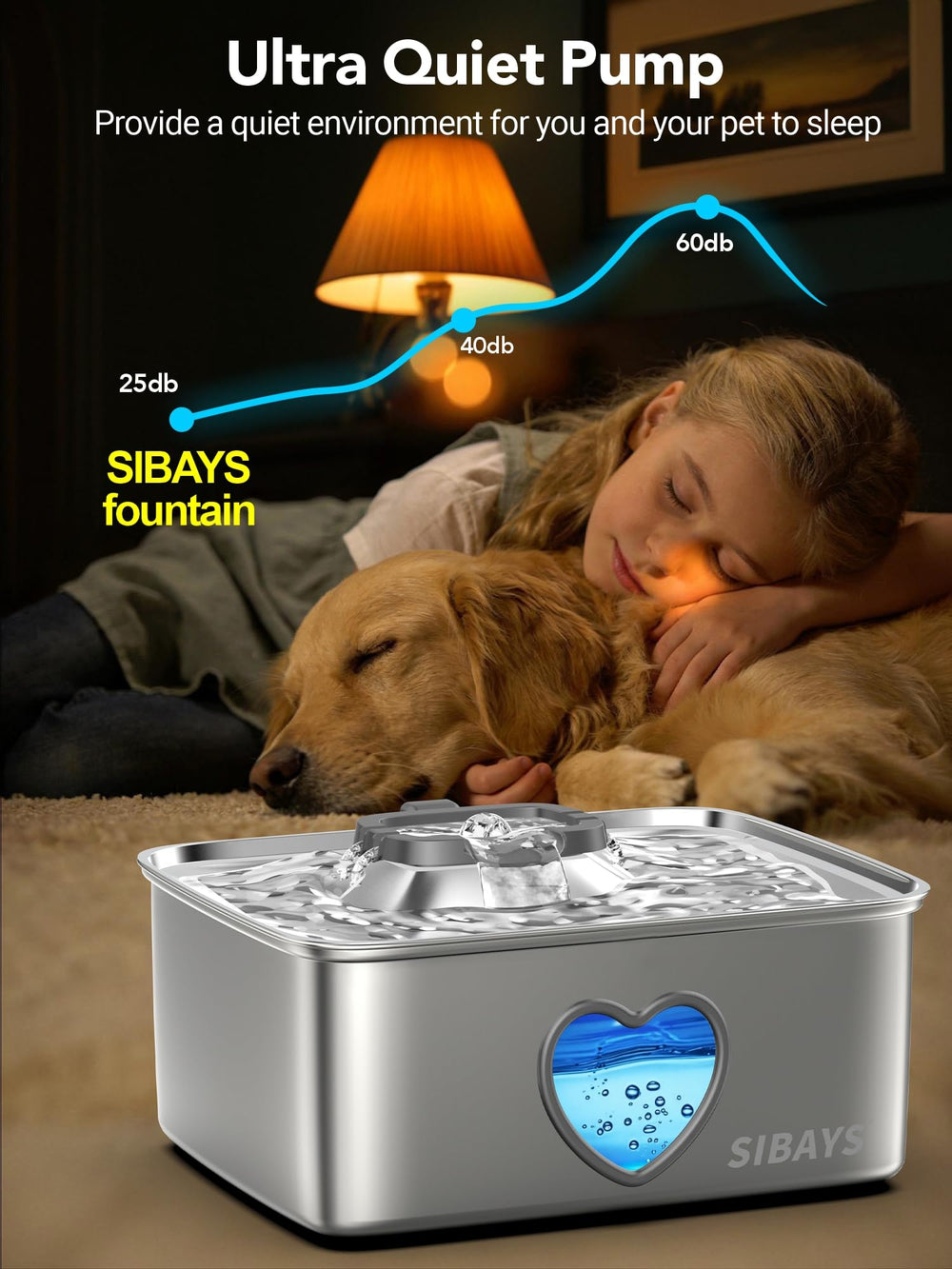 Diseño desmontable de SIBAYS facilita la limpieza de la fuente.