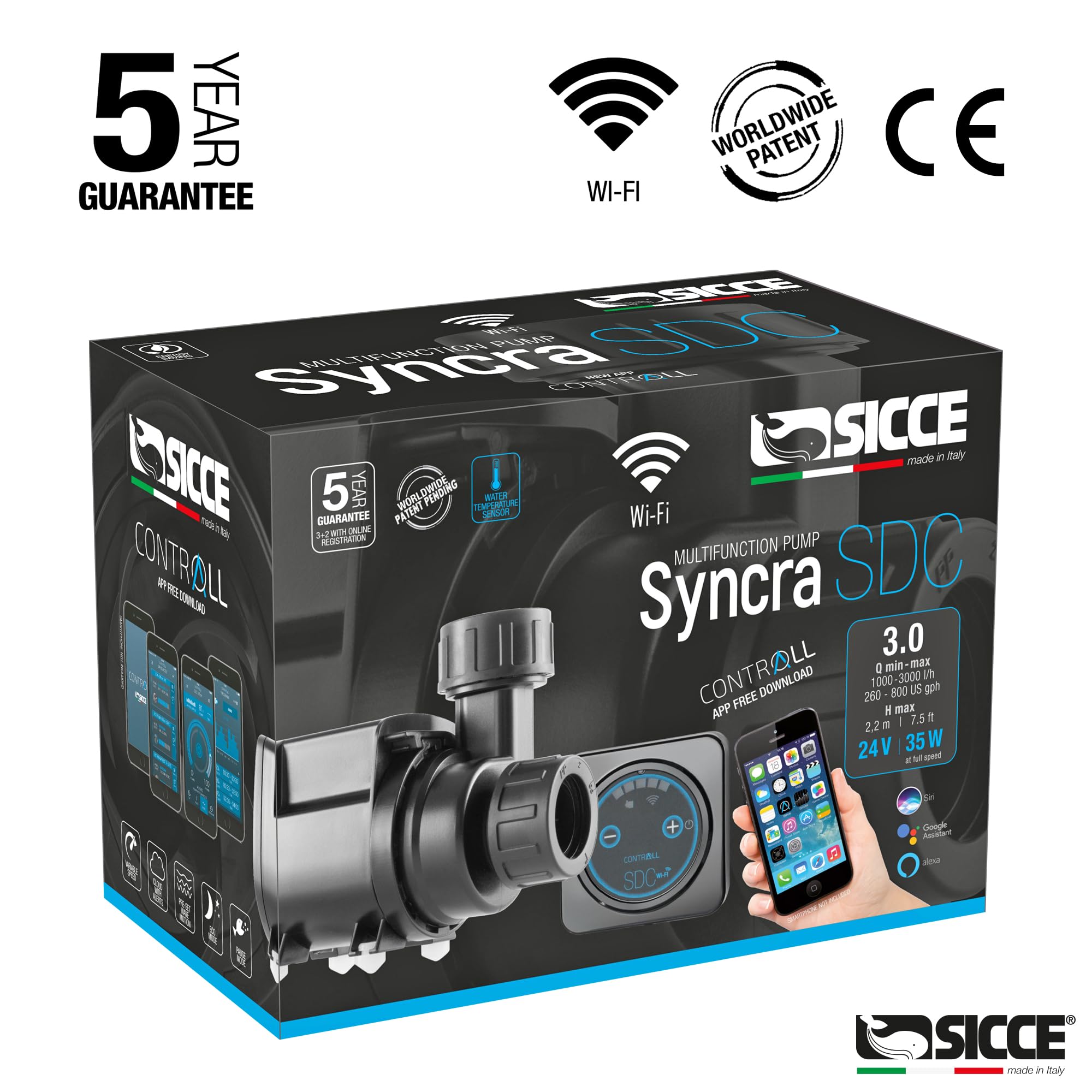 Sicce Syncra SDC 3.0 uso en sump ofrece retorno eficiente y silencioso.