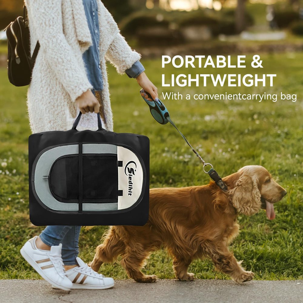 Siedihit Dog Playpen interior espacioso para jugar, descansar y observar