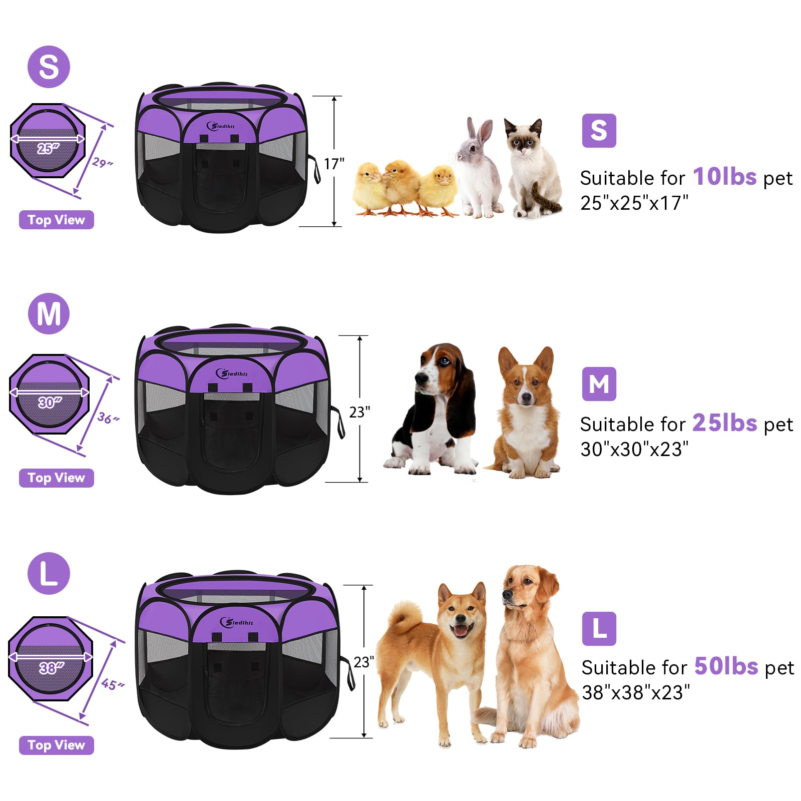 Siedihit jaula portátil con bolsa de transporte incluida.