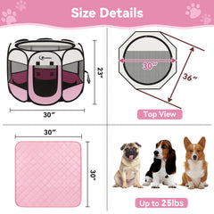 Jaula Siedihit rosa con puerta de cierre fácil, acceso seguro para su mascota.
