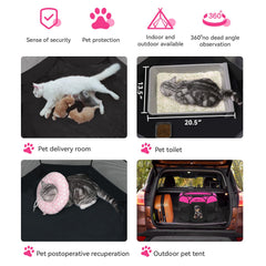 Siedihit Kennel malla 8 paneles, ventilación óptima para tu mascota.