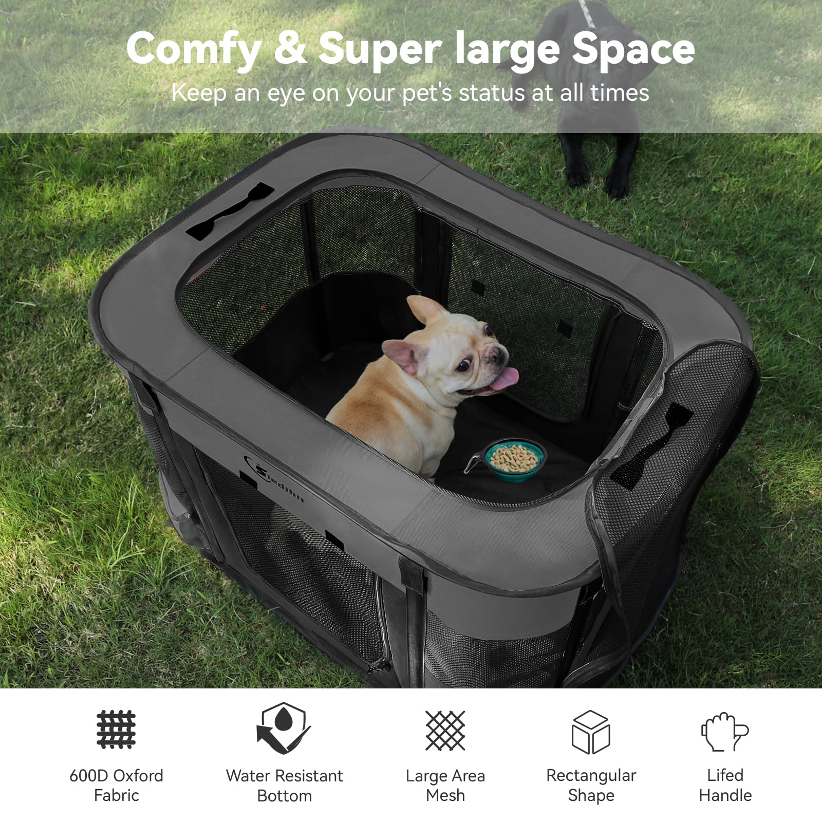 Siedihit Playpen con tela Oxford resistente, duradero para uso diario