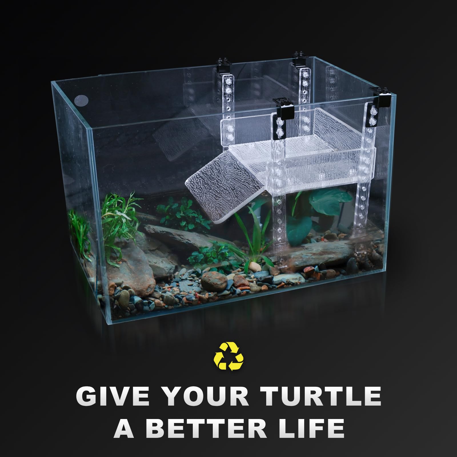 SIKGFPN instalación fácil en tanque de tortugas con ajuste 16-19 pulgadas