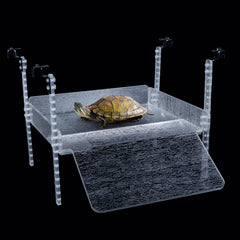 SIKGFPN plataforma ajustable para tortugas con foco en la toma de sol y descanso seguro