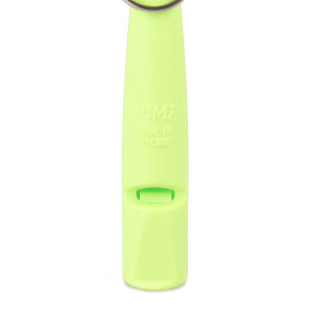 ACME silbato 210-5 Lima Verde, caja compacta para almacenamiento fácil.
