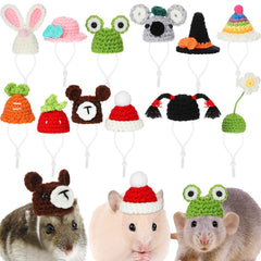 Silkfly sombrero mini-hamster 12 estilos para fotos adorables.