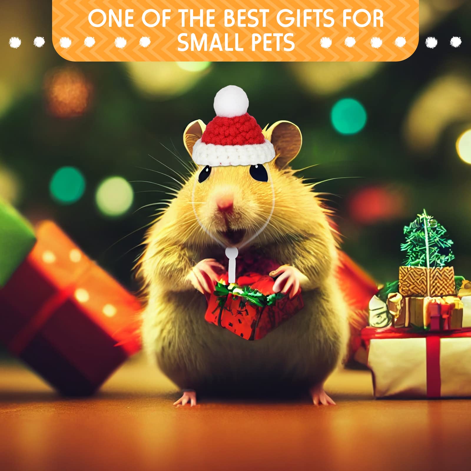 Silkfly sombrero para hamster en talla diminuta, compatible con mascotas pequeñas.