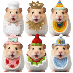 Sombrero Silkfly miniatura para hamster, perfecto para decoración y fotos divertidas.