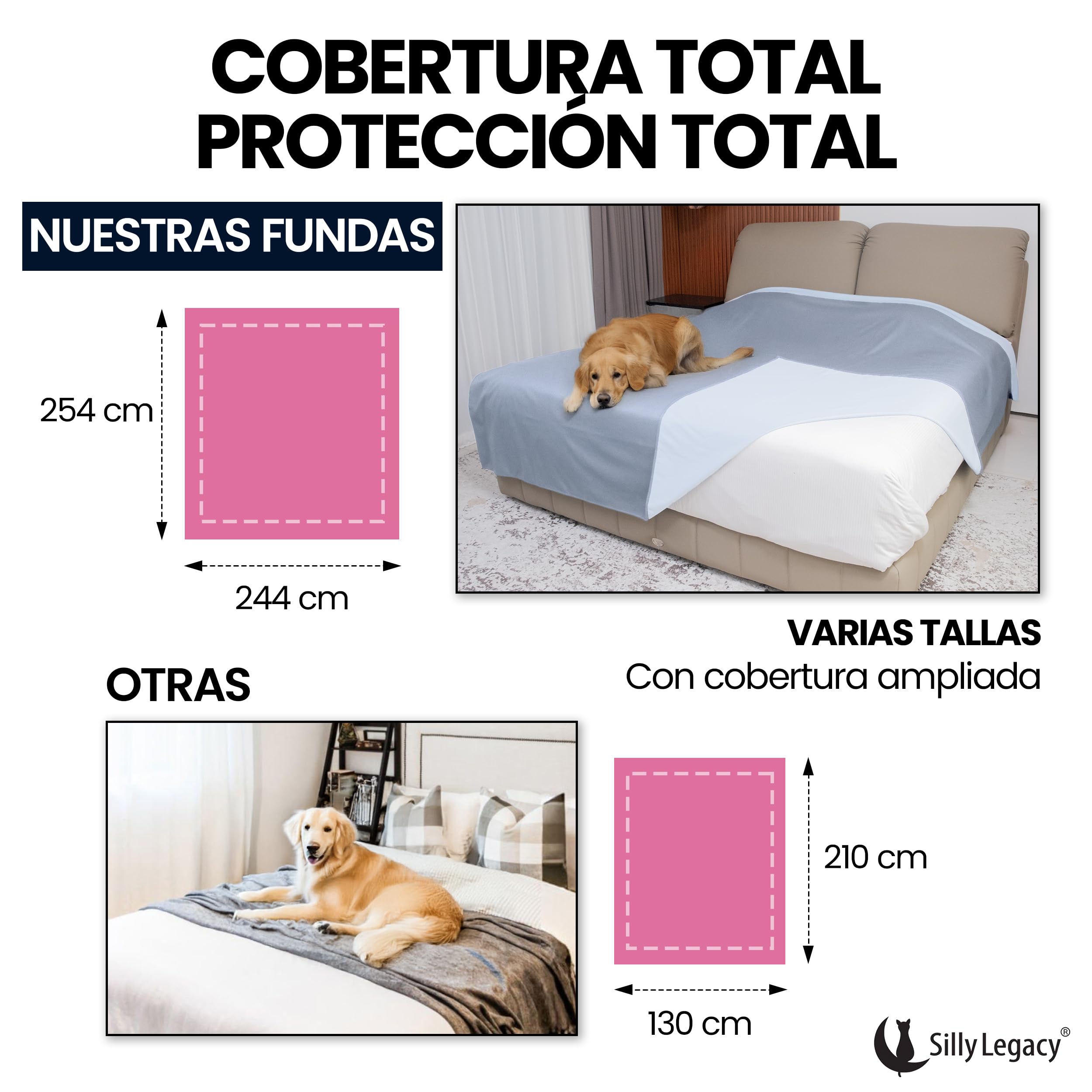 Funda lavable a máquina SILLY LEGACY impermeable para cama