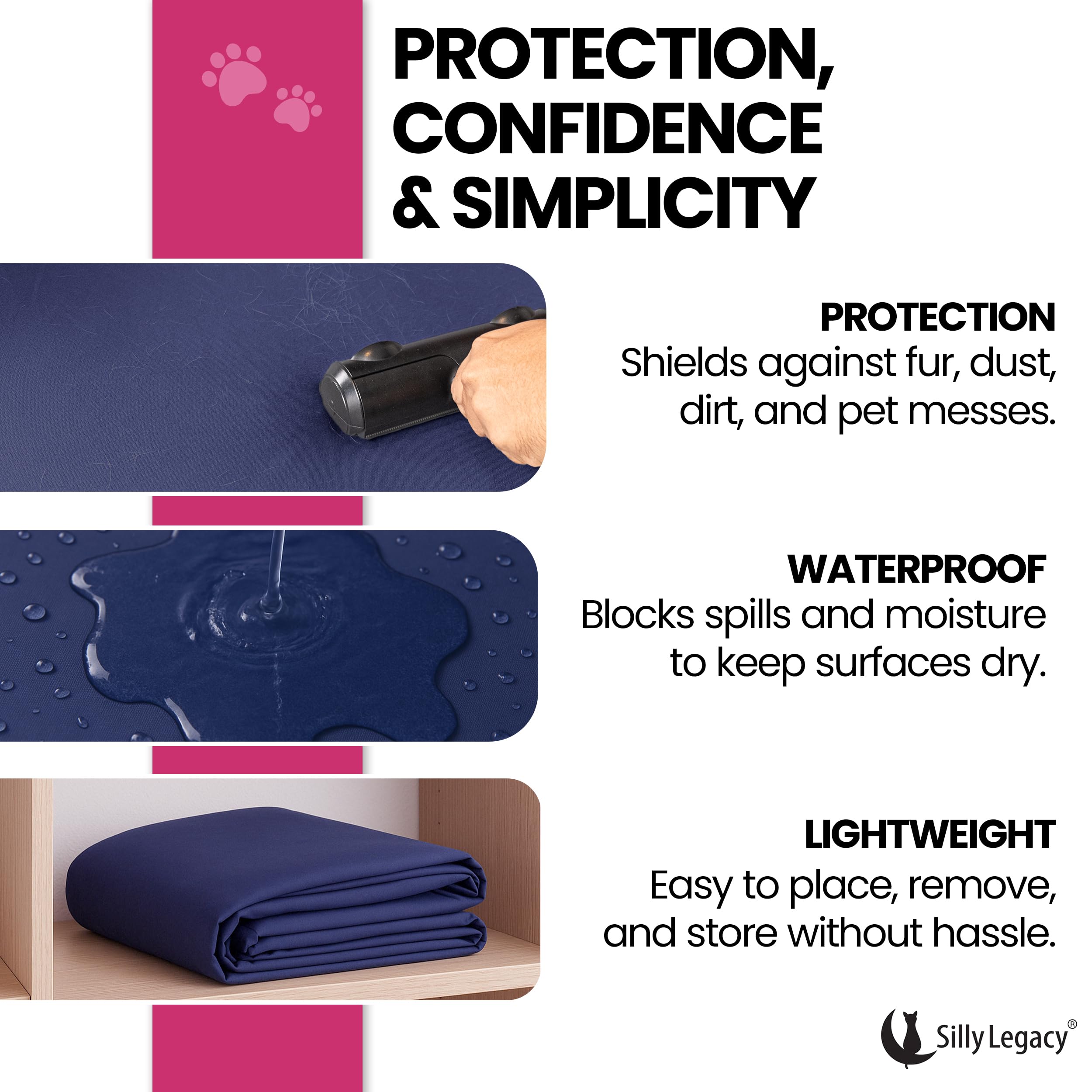 SILLY LEGACY: opciones de talla incluyen tamaño individual y camas grandes.