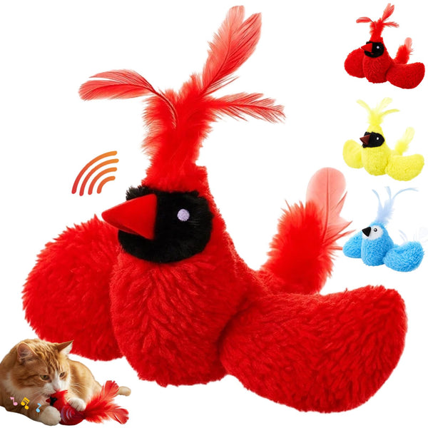 SilTriangle pajaros-gato-cardenal-rojo: estimula la caza y el juego.