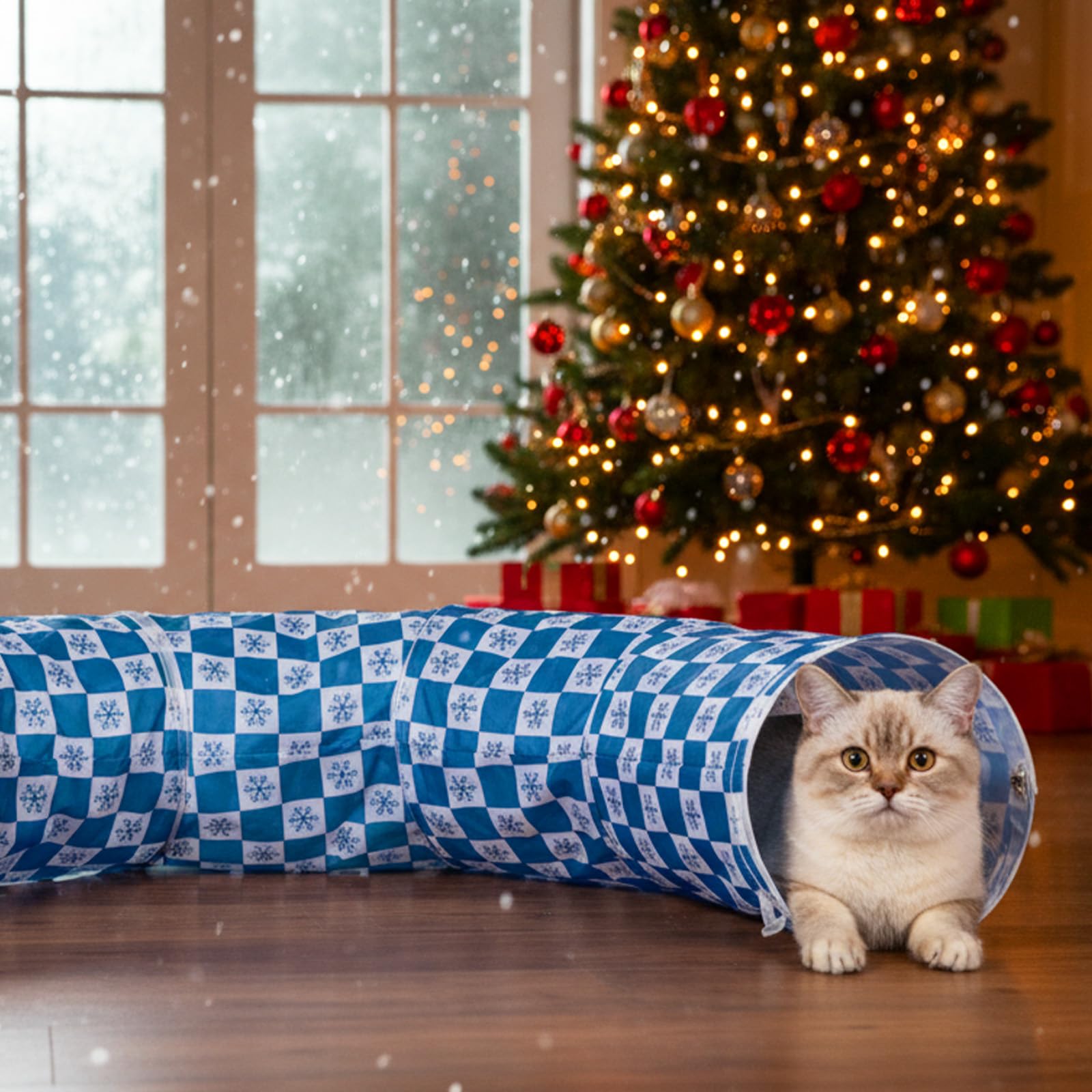 SilTriangle tunel gato confort cobijo interior suave para siestas