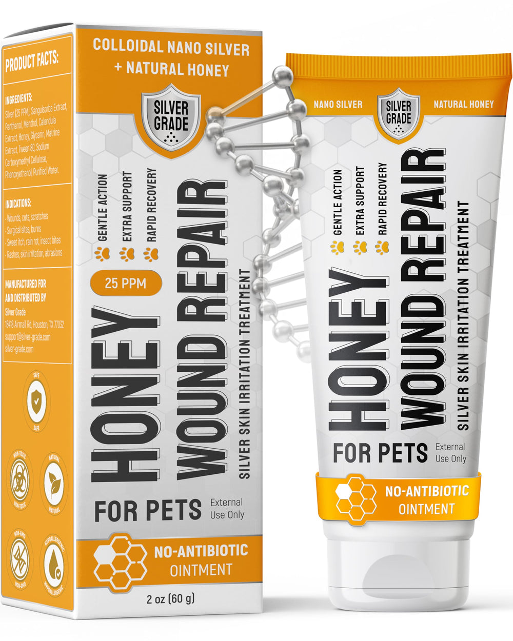 Silver Grade gel curación de heridas para perros y gatos