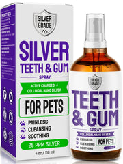 SILVER GRADE Spray dental para perros y gatos, aliento más fresco.