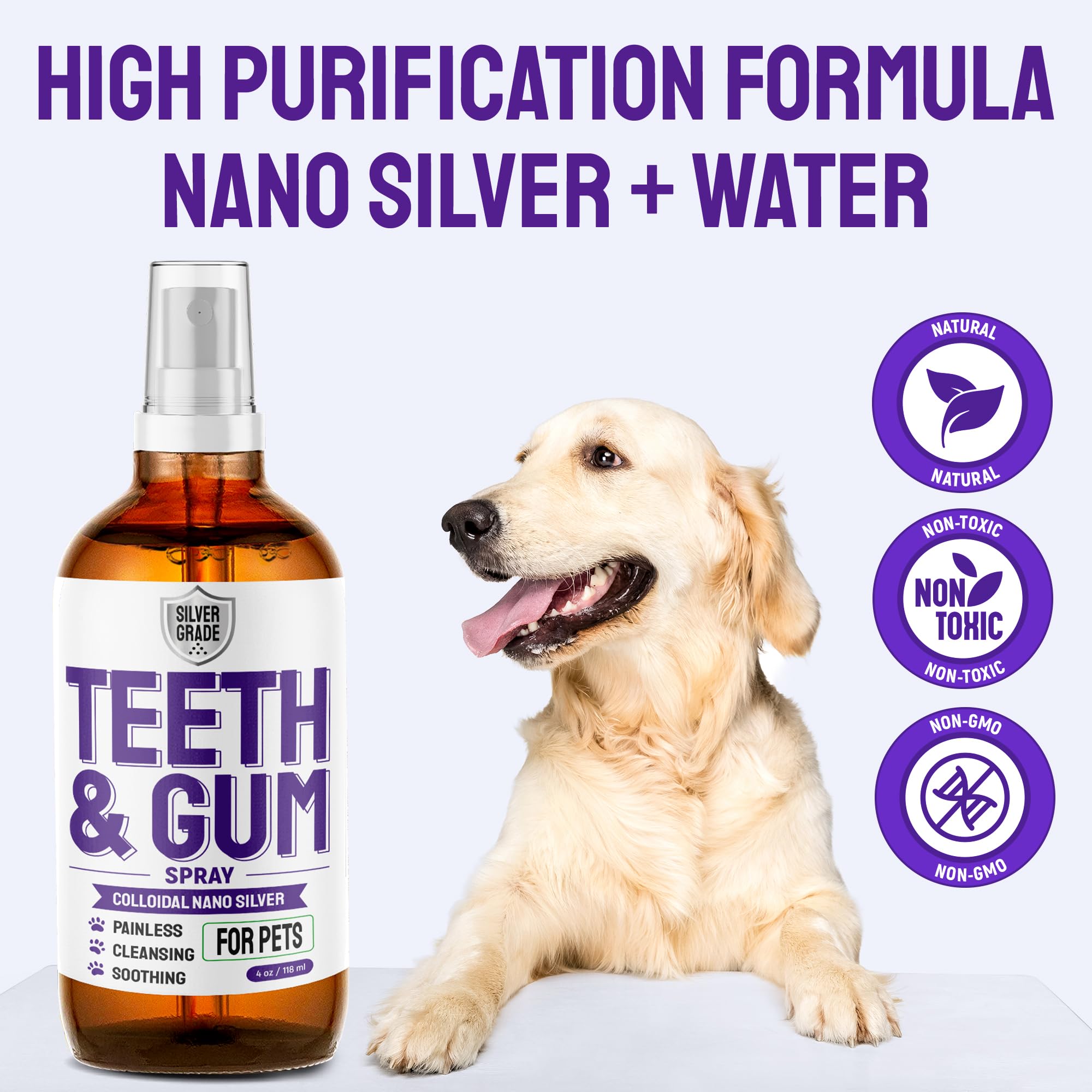 SILVER GRADE Spray apto para uso diario en rutina de cuidado.