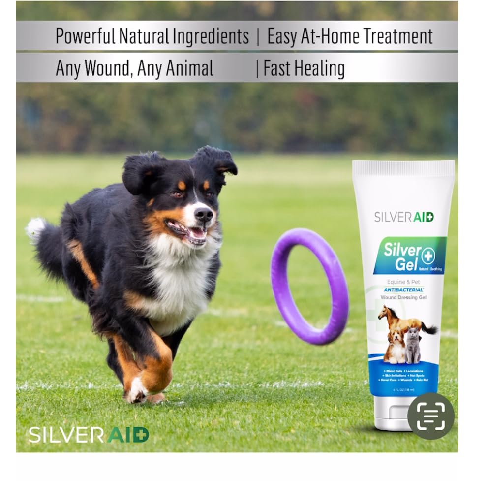 Textura suave de SilverAid Gel para el cuidado diario de la piel del perro