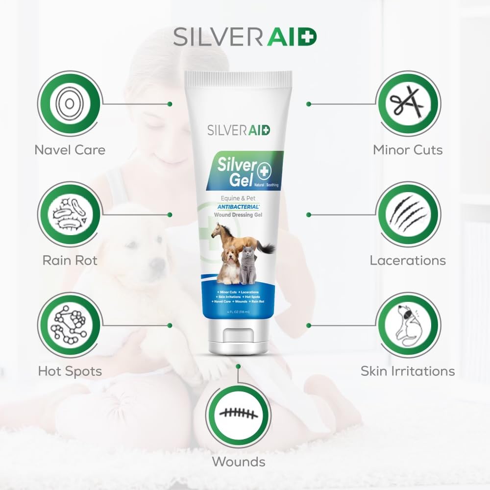 SilverAid Gel en zonas afectadas para alivio rápido de irritaciones menores