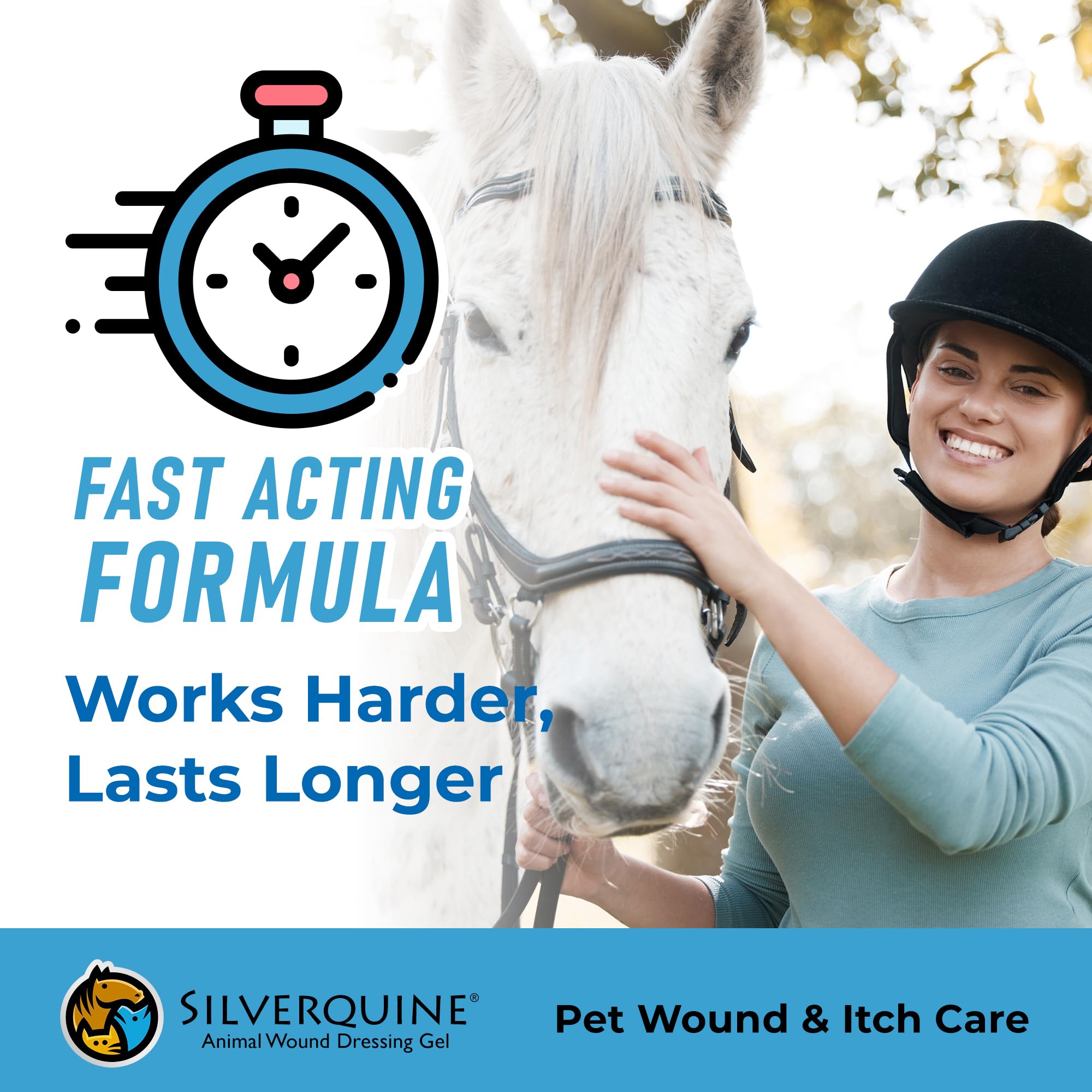 Silverquine Gel en envase de 4 onzas para uso en casa o viaje.