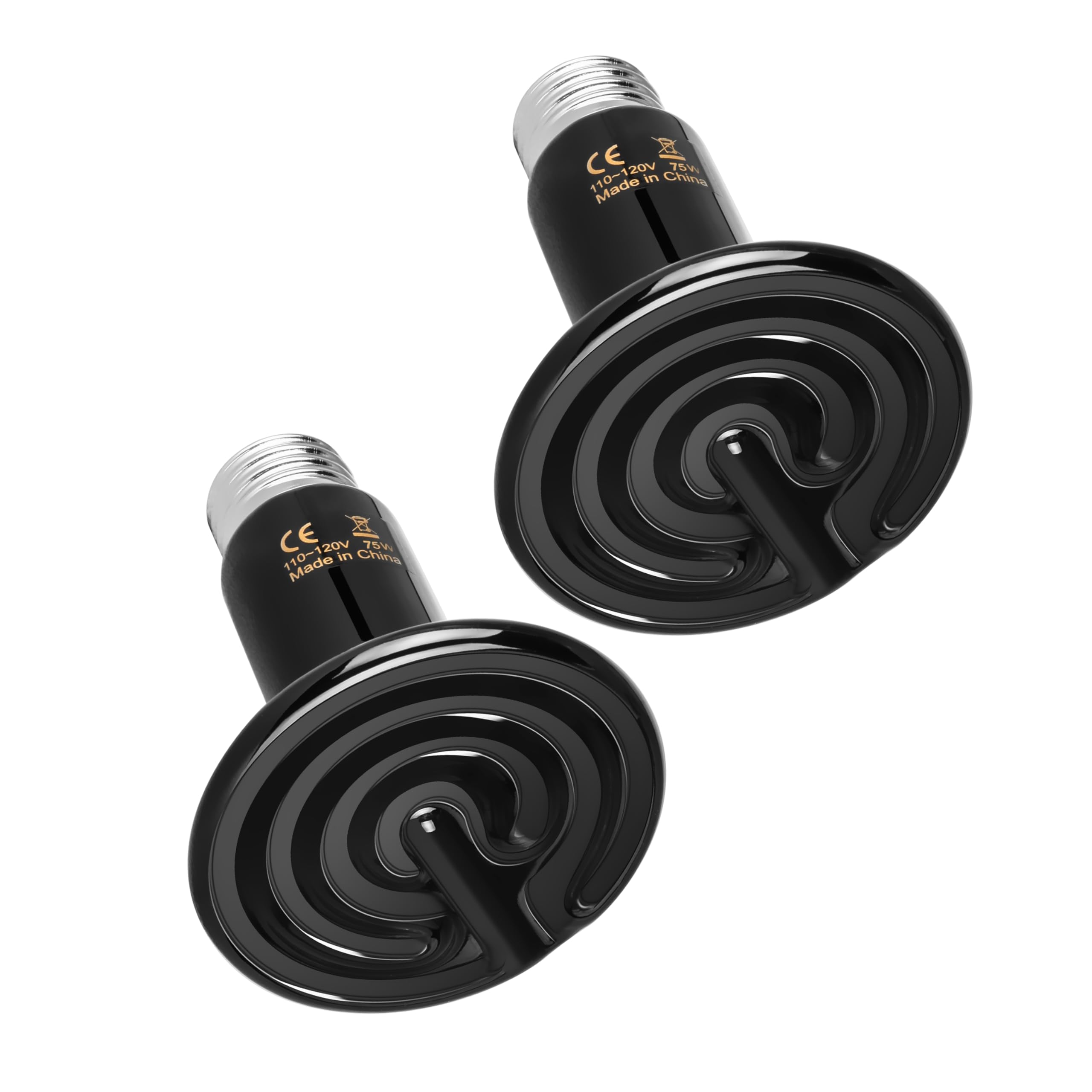 Simple Deluxe emitidor cerámico 75W 2-pack: calor estable para terrarios