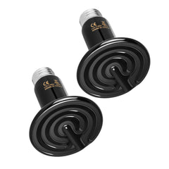Simple Deluxe emitidor cerámico 75W 2-pack: calor estable para terrarios
