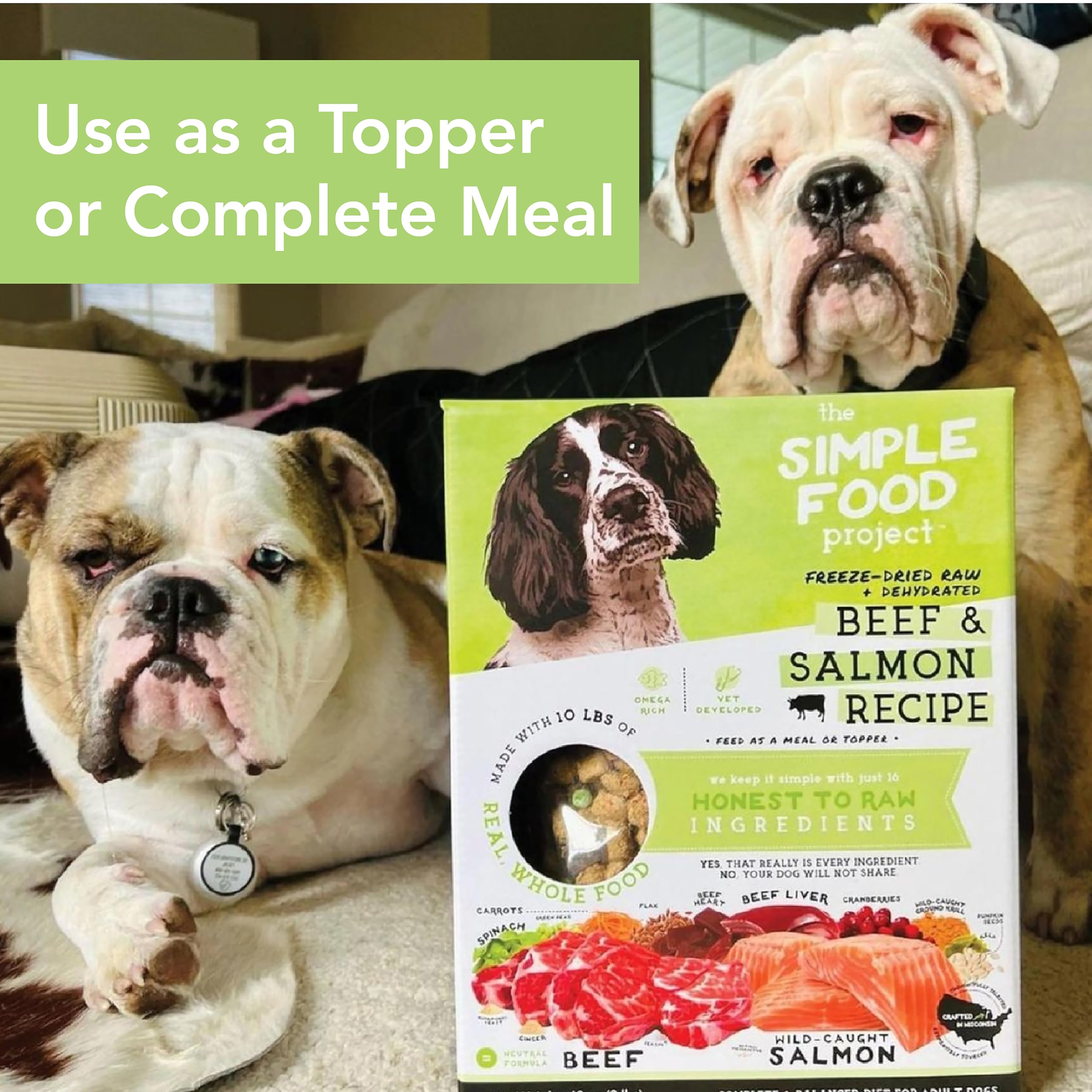 Simple Food Project pato-trucha: proceso de fabricación en Wisconsin con altos estándares de seguridad.