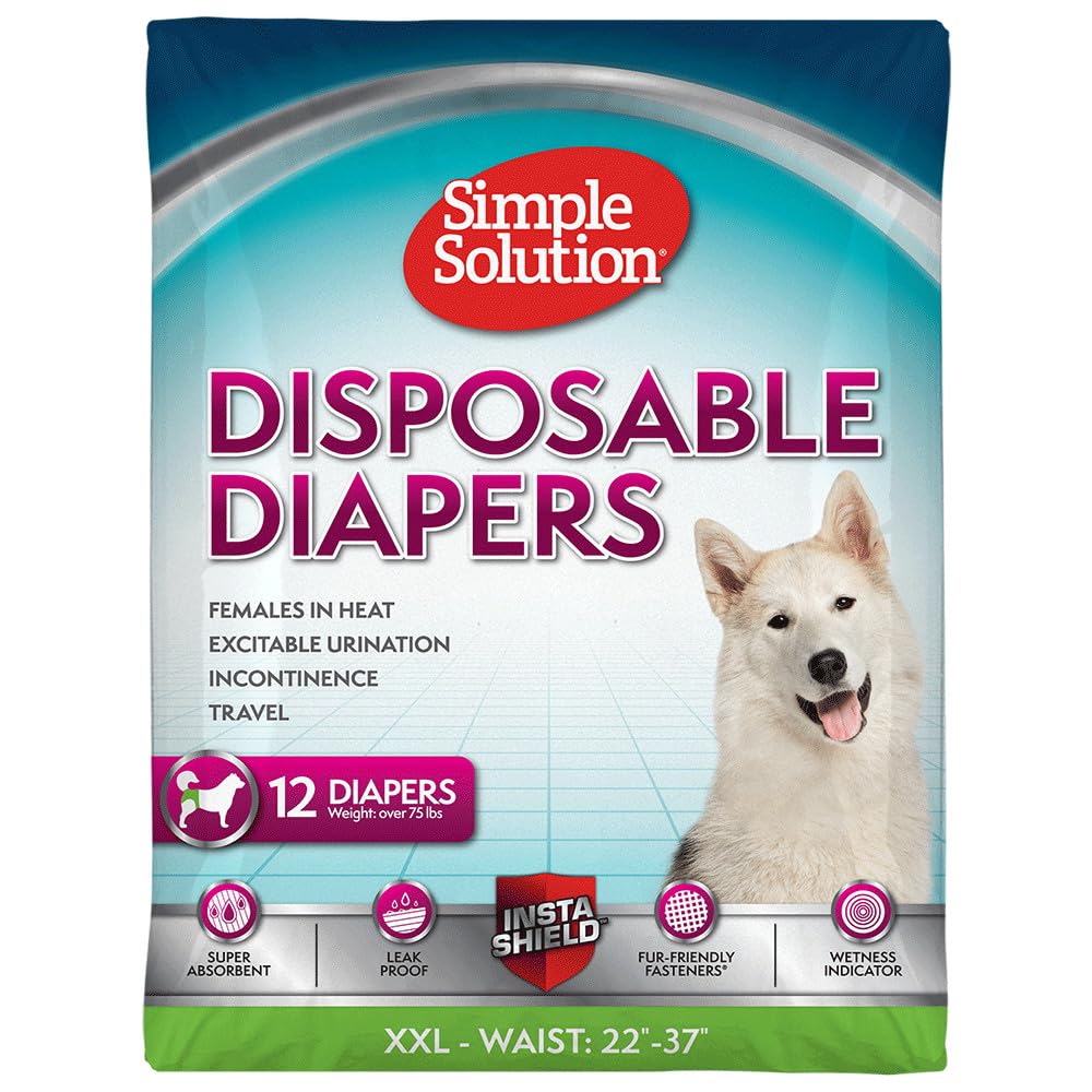 Pañales Simple Solution para perra XXL con ajuste seguro y protección antifugas