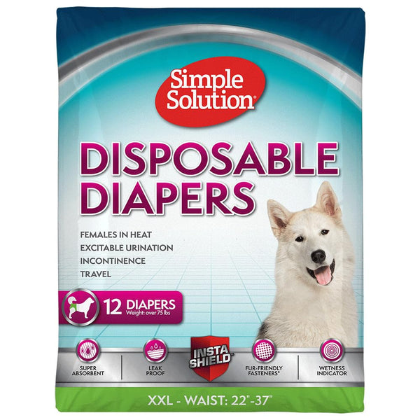 Pañales Simple Solution para perra XXL con ajuste seguro y protección antifugas