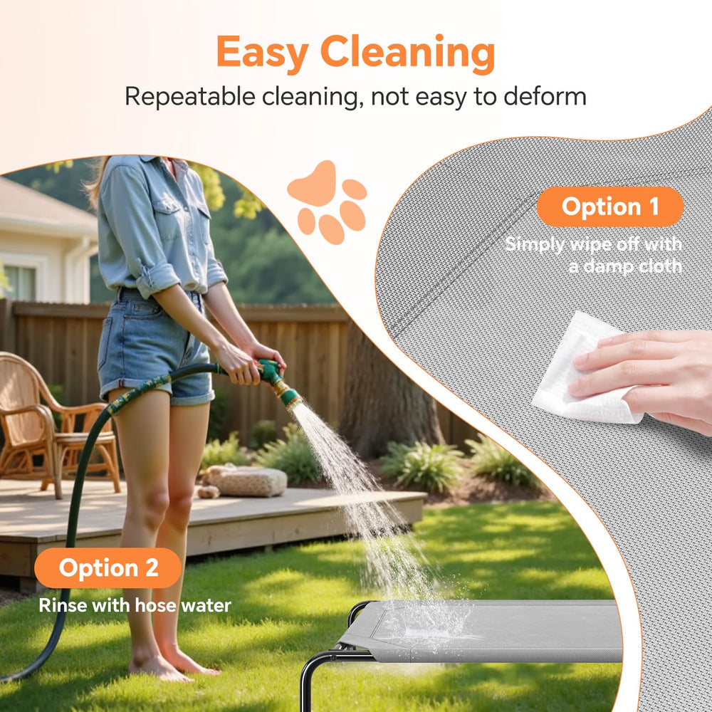 Simple Trending cama elevada para perros grandes, apta para interior y exterior.