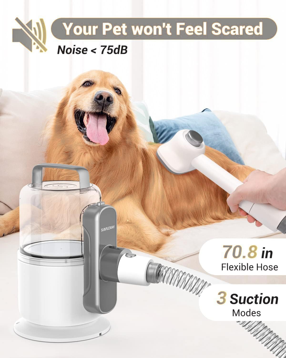 Simple Way uso doméstico para perros y gatos Milky.