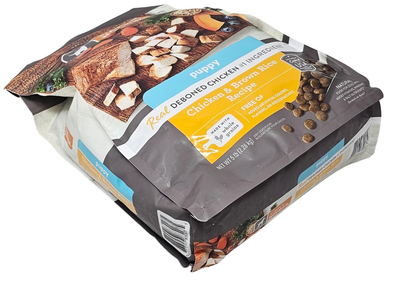 SIMPLY NOURISH fórmula con pollo e arroz, fácil de digerir para cachorros amantes de lo natural.