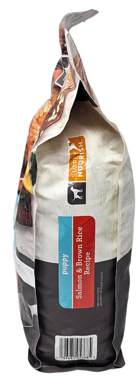 SIMPLY NOURISH salmón-arroz seco: sabor apetitoso para cachorros.