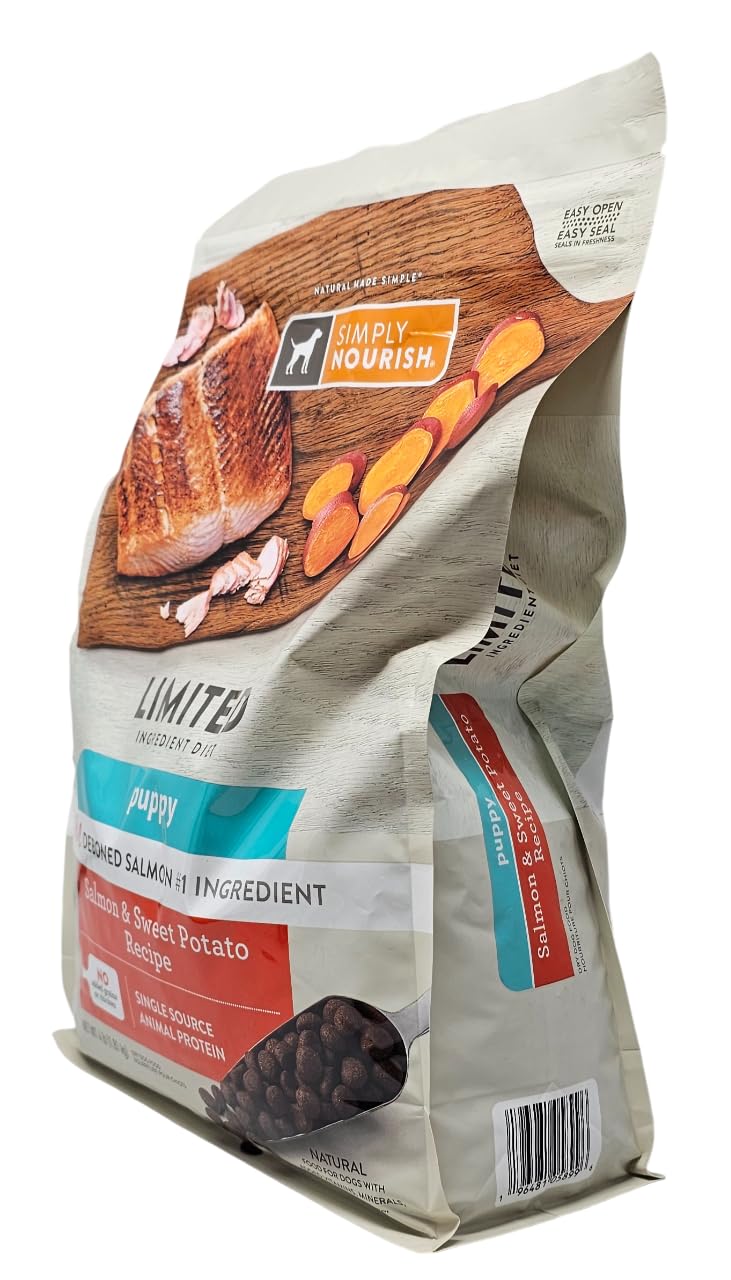 SIMPLY NOURISH, alimento seco sin granos para cachorro con salmón